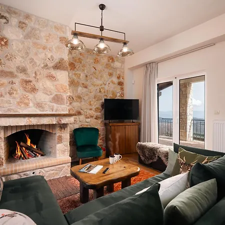 Xrisaetos Cozy Mountain Retreat With Stunning View By Greece * Kernitsa