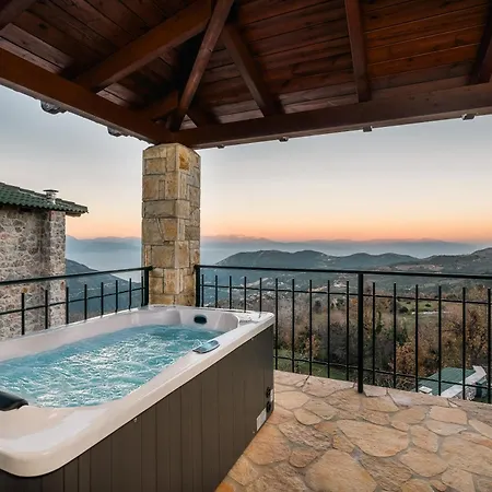 빌라 Xrisaetos Cozy Mountain Retreat With Stunning View By Greece