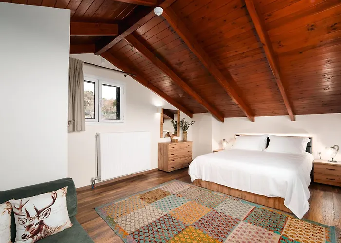 Xrisaetos Cozy Mountain Retreat With Stunning View By Greece 빌라 *